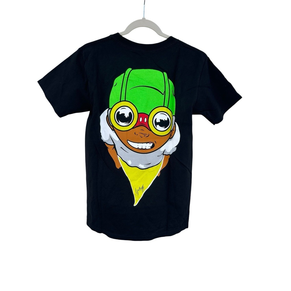 Bait X Hebru Brantley Fly Boy Men's Small Graphic T Shirt Black NEW